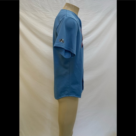 Majestic Men’s Size Medium MLB ⚾️ NY Mets Rare Blue Alternate Jersey - Picture 4 of 10